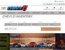 Tablet Screenshot of chevy21.com